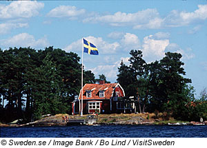 typisches Haus in Schweden